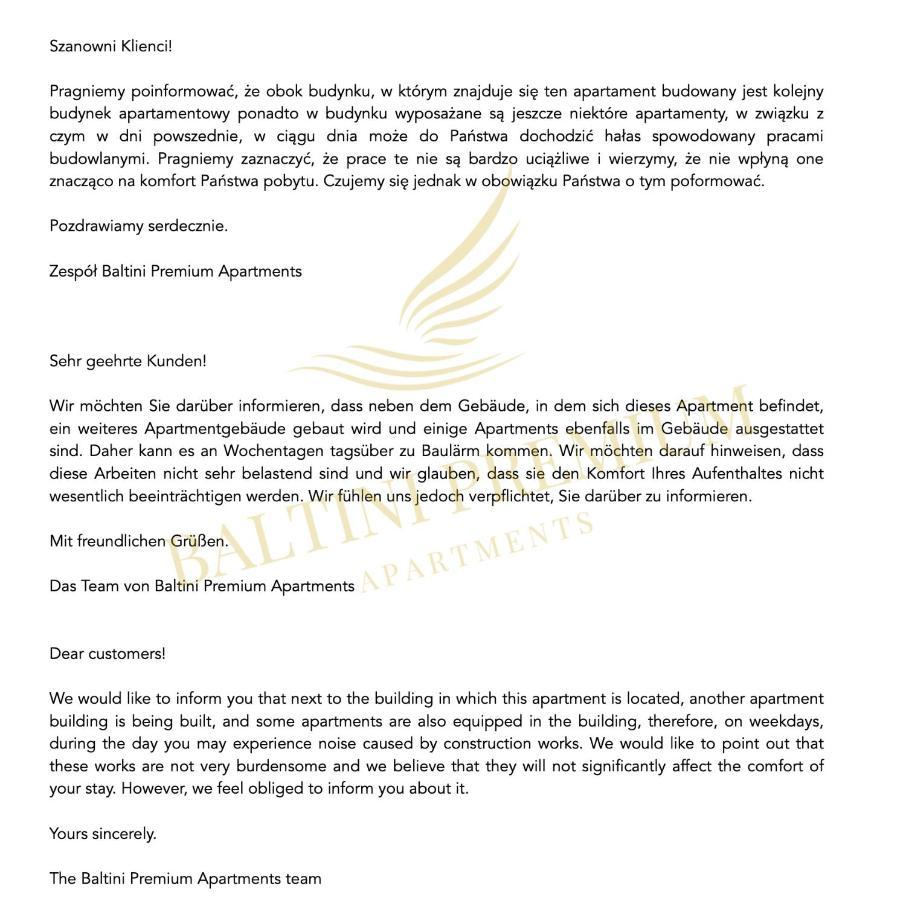 קולובז'ג Baltini Premium Apartament Baltic Marina Residence מראה חיצוני תמונה